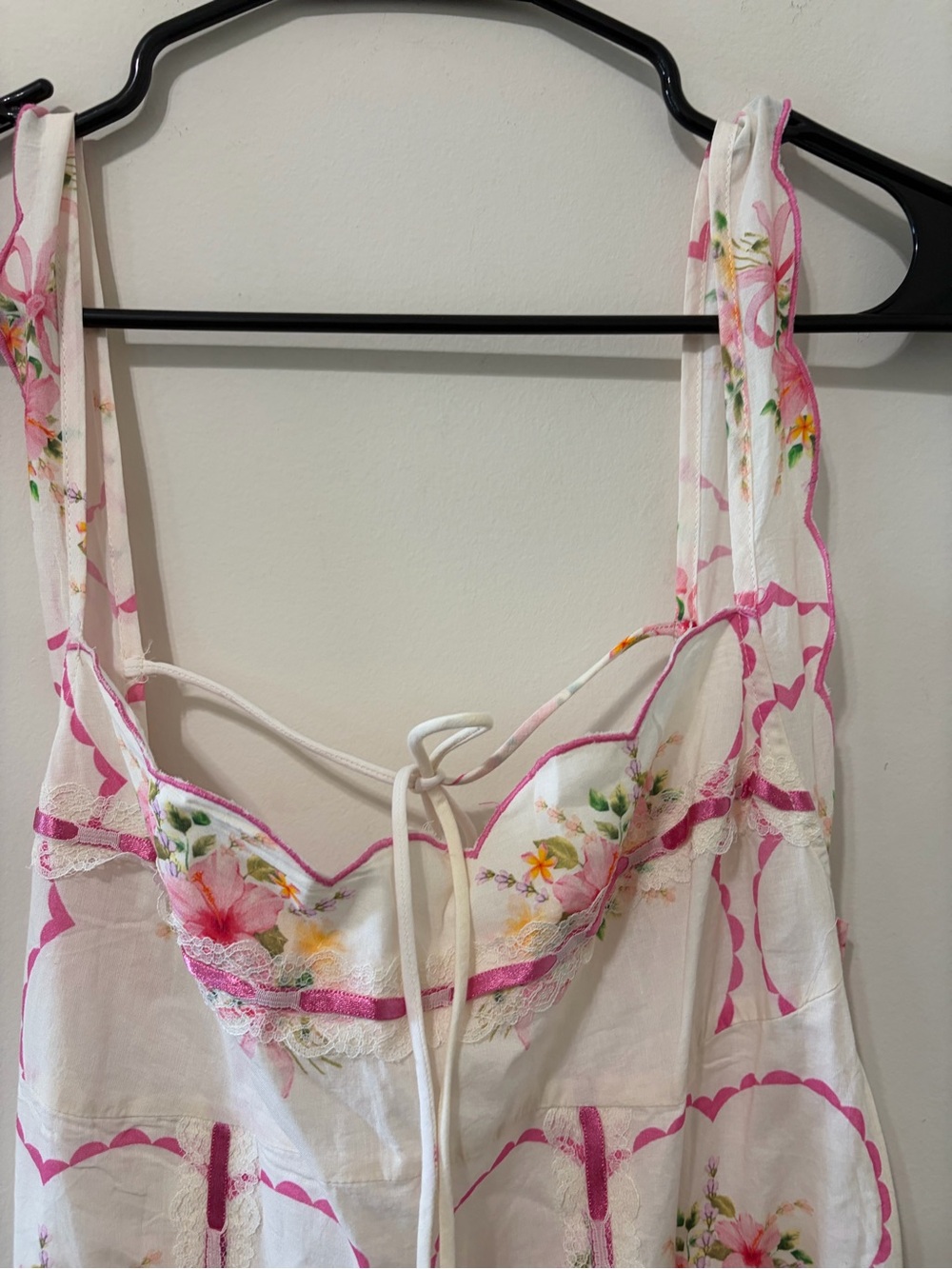 For love & Lemons Cotton Tea Time Floral Print Midi Dress - Picture 6 of 10